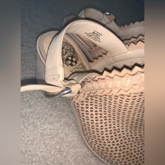 Size 8 Vince Camuto heels, 3”. Tan color great for summer to fall transition! - Picture 2 of 6